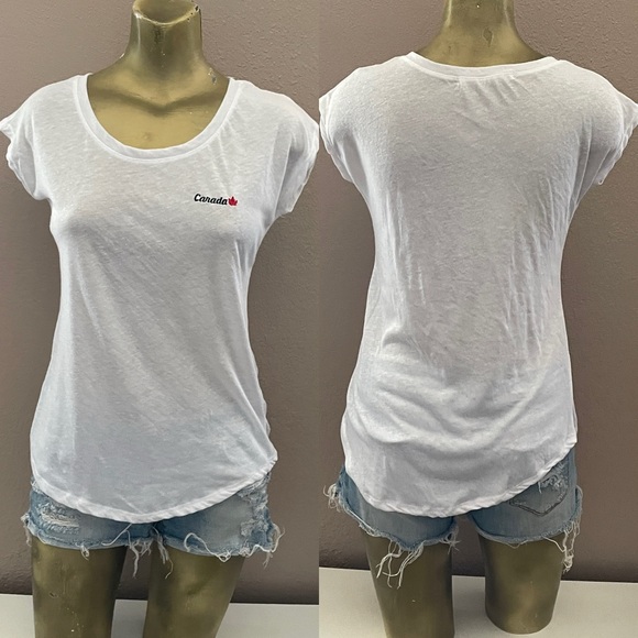 BLUENOTES Embroidered CANADA Tee Shirt Size Small - Picture 2 of 12